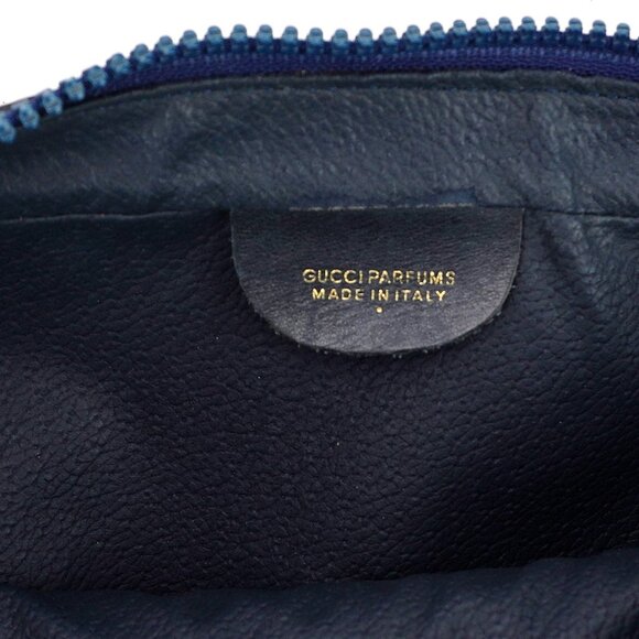 Vintage GUCCI Supreme Web GG Monogram Canvas and Leather Toiletry Travel Bag - Picture 8 of 9